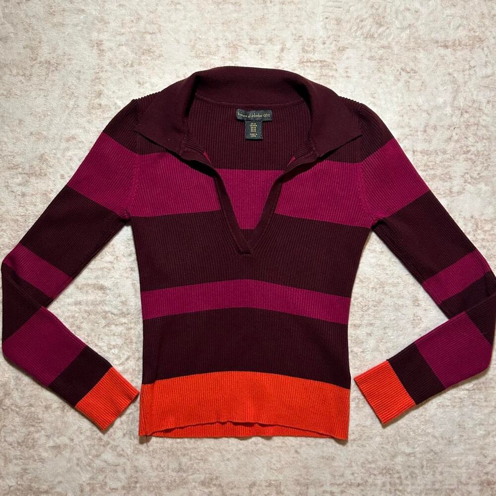 House of Harlow burgundy magenta sweater size M
